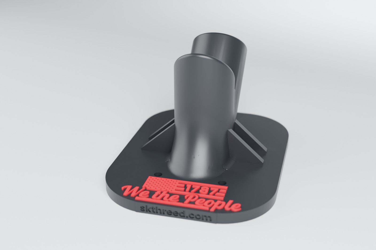 Flag pole wall mount – We the People edition